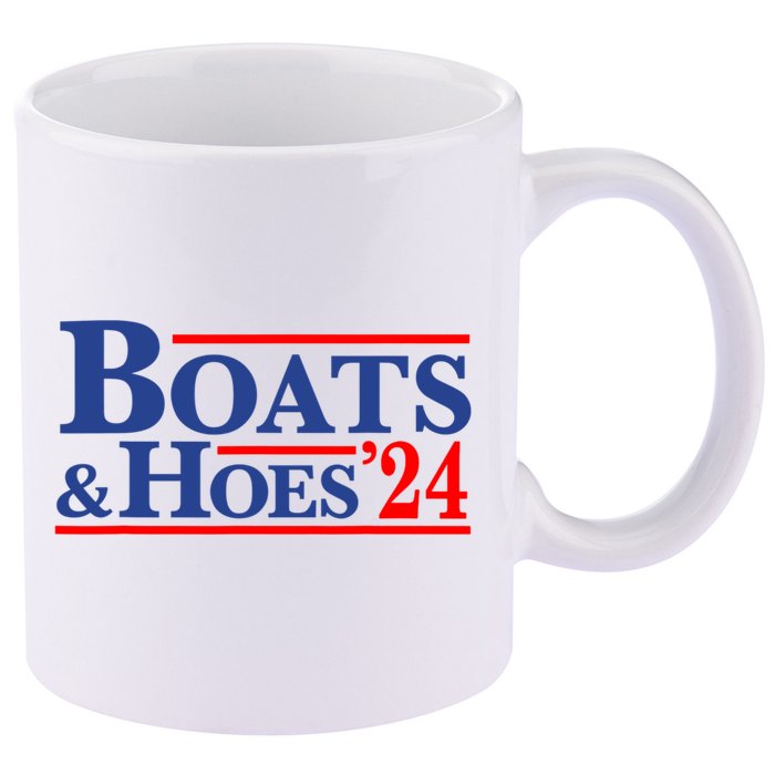 Boats And Hoes 2024 11oz C Handle Ceramic Mug
