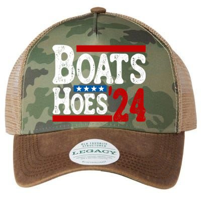 Boats And Hoes 2024 Gift Election Funny 2024 Election Humor Gift Legacy Tie Dye Trucker Hat