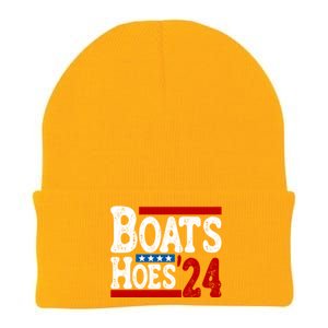 Boats And Hoes 2024 Gift Election Funny 2024 Election Humor Gift Knit Cap Winter Beanie