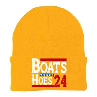 Boats And Hoes 2024 Gift Election Funny 2024 Election Humor Gift Knit Cap Winter Beanie