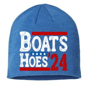 Boats And Hoes 2024 Gift Election Funny 2024 Election Humor Gift Sustainable Beanie