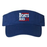 Boats And Hoes 2024 Gift Election Funny 2024 Election Humor Gift Valucap Bio-Washed Visor