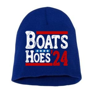 Boats And Hoes 2024 Gift Election Funny 2024 Election Humor Gift Short Acrylic Beanie