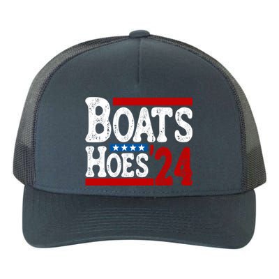 Boats And Hoes 2024 Gift Election Funny 2024 Election Humor Gift Yupoong Adult 5-Panel Trucker Hat