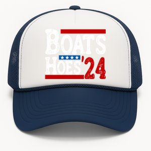 Boats And Hoes 2024 Gift Election Funny 2024 Election Humor Gift Trucker Hat