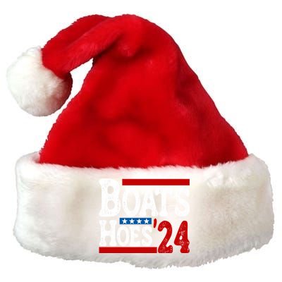 Boats And Hoes 2024 Gift Election Funny 2024 Election Humor Gift Premium Christmas Santa Hat