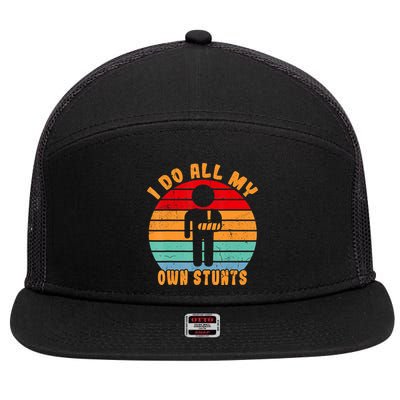 Broken Arm Hand Wrist Elbow Injury Get Well Soon Gifts 7 Panel Mesh Trucker Snapback Hat
