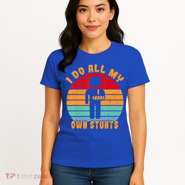 Broken Arm Hand Wrist Elbow Injury Get Well Soon Gifts Womens T-Shirt