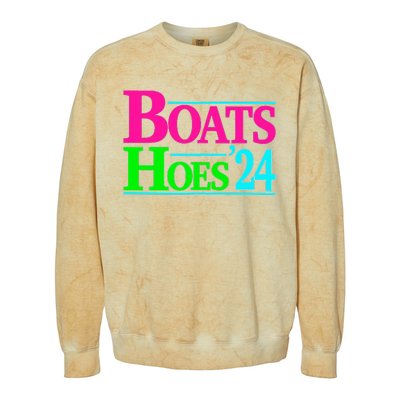 Boats And Hoes 2024 Colorblast Crewneck Sweatshirt