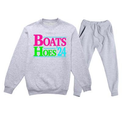 Boats And Hoes 2024 Premium Crewneck Sweatsuit Set