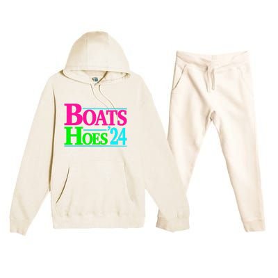 Boats And Hoes 2024 Premium Hooded Sweatsuit Set