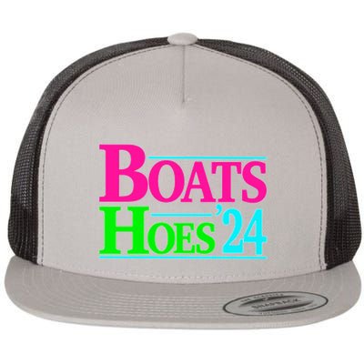 Boats And Hoes 2024 Flat Bill Trucker Hat