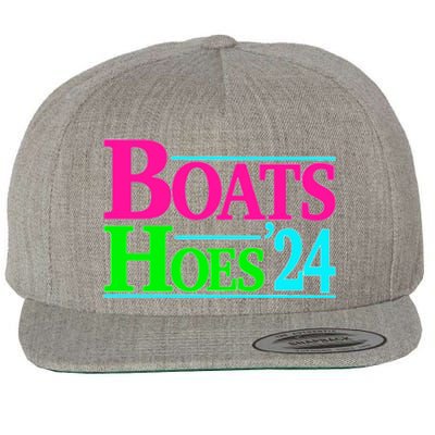 Boats And Hoes 2024 Wool Snapback Cap