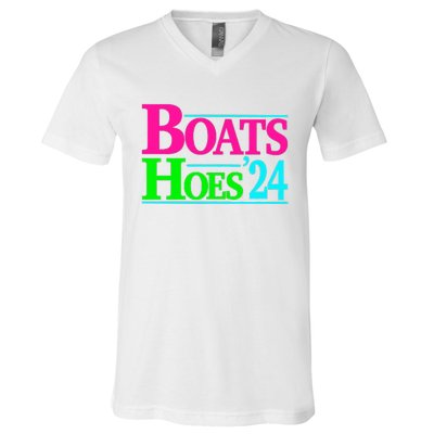 Boats And Hoes 2024 V-Neck T-Shirt