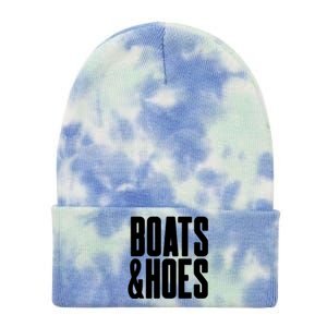 Boats And Hoes Ship Captain Summer Beach Canoe Raft Kayak Gift Tie Dye 12in Knit Beanie