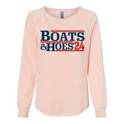 Boats And Hoes 2024 Election Funny Womens California Wash Sweatshirt