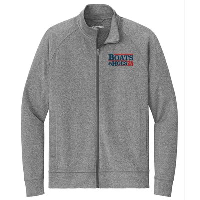 Boats And Hoes 2024 Election Funny Stretch Full-Zip Cadet Jacket