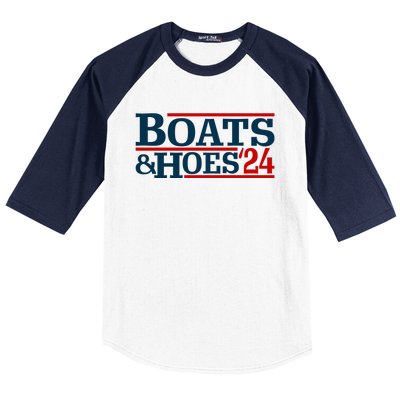 Boats And Hoes 2024 Election Funny Baseball Sleeve Shirt