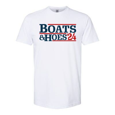 Boats And Hoes 2024 Election Funny Softstyle CVC T-Shirt