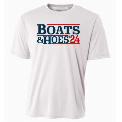 Boats And Hoes 2024 Election Funny Cooling Performance Crew T-Shirt