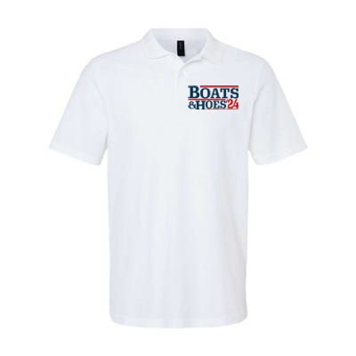 Boats And Hoes 2024 Election Funny Softstyle Adult Sport Polo