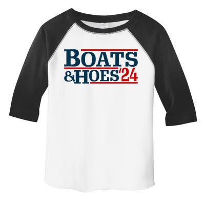 Boats And Hoes 2024 Election Funny Toddler Fine Jersey T-Shirt