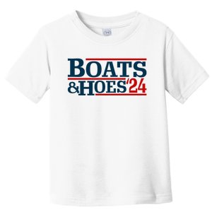 Boats And Hoes 2024 Election Funny Toddler T-Shirt