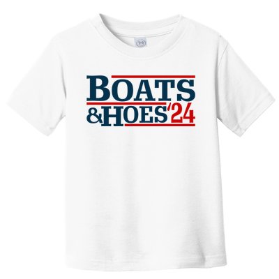 Boats And Hoes 2024 Election Funny Toddler T-Shirt