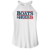 Boats And Hoes 2024 Election Funny Women’s Perfect Tri Rocker Tank