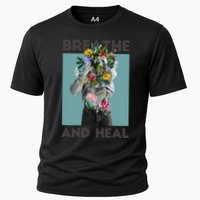 Breathe And Heal Floral Cooling Performance Crew T-Shirt