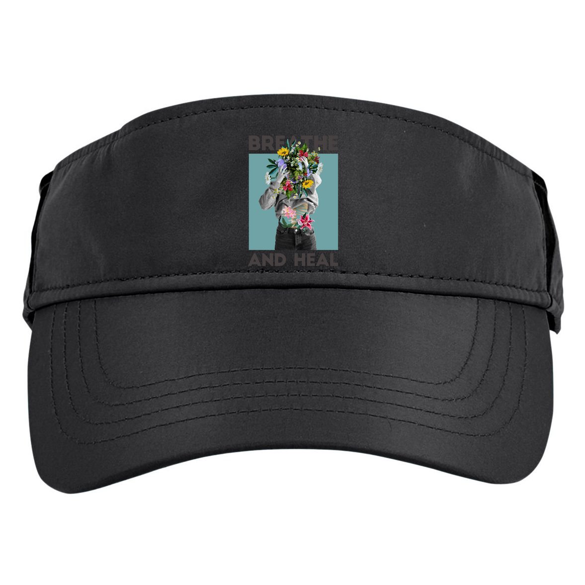 Breathe And Heal Floral Adult Drive Performance Visor