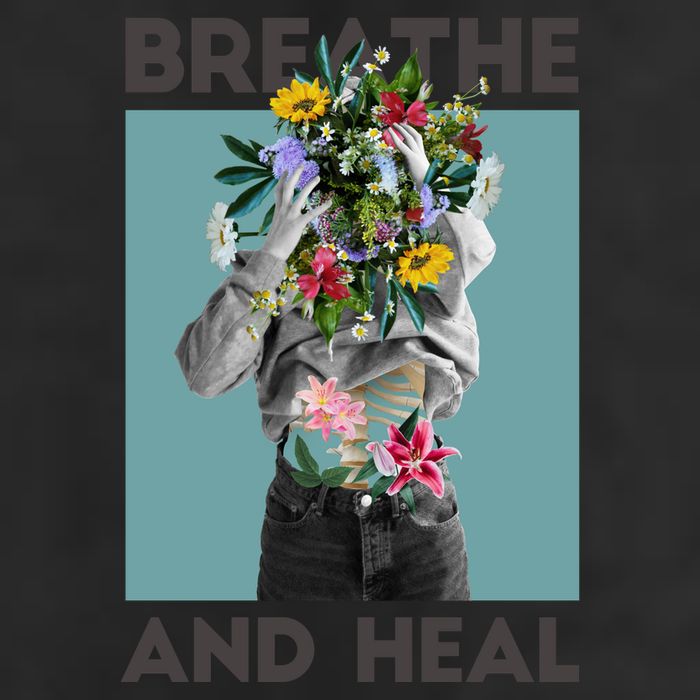 Breathe And Heal Floral Adult Drive Performance Visor
