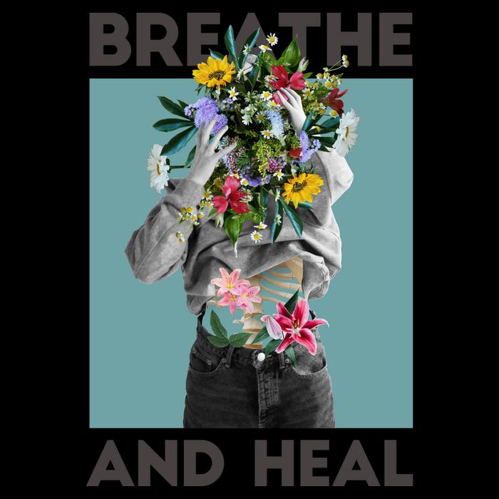 Breathe And Heal Floral 16 in Basic Backpack