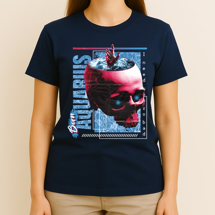 Born Aquarius Horoscope T-Shirt