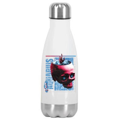 Born Aquarius Horoscope Stainless Steel Insulated Water Bottle