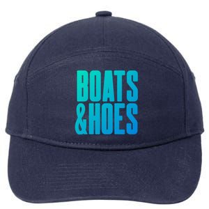 Boats And Hoes Ship Captain Summer Beach Canoe Raft Kayak Gift 7-Panel Snapback Hat