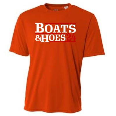 Boats And Hoes 2024 Election Funny Cooling Performance Crew T-Shirt