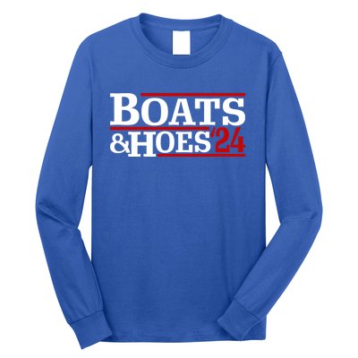 Boats And Hoes 2024 Election Funny Long Sleeve Shirt