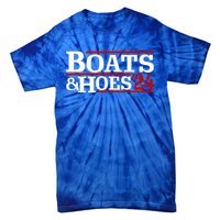 Boats And Hoes 2024 Election Funny Tie-Dye T-Shirt