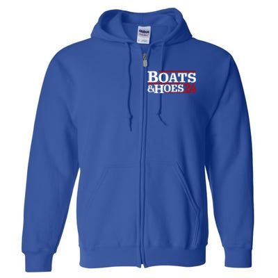 Boats And Hoes 2024 Election Funny Full Zip Hoodie