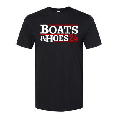 Boats And Hoes 2024 Election Funny Softstyle CVC T-Shirt