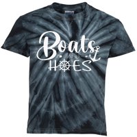 Boats And Hoes Kids Tie-Dye T-Shirt