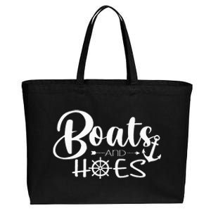 Boats And Hoes Cotton Canvas Jumbo Tote