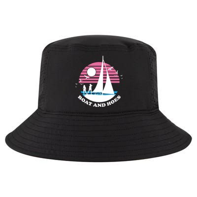 Boats And Hoes Retro Sunset Funny Cool Comfort Performance Bucket Hat