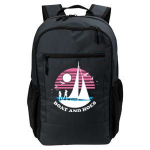 Boats And Hoes Retro Sunset Funny Daily Commute Backpack