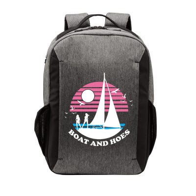 Boats And Hoes Retro Sunset Funny Vector Backpack