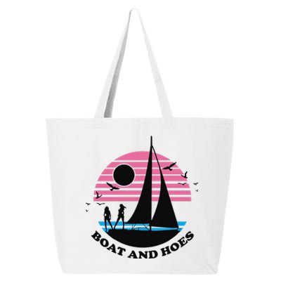 Boats And Hoes Retro Sunset Funny 25L Jumbo Tote