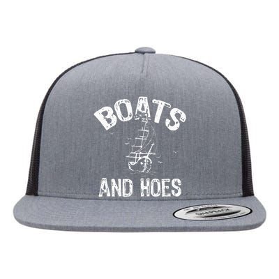 Boats And Hoes Flat Bill Trucker Hat