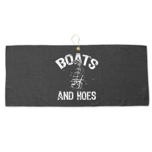 Boats And Hoes Large Microfiber Waffle Golf Towel