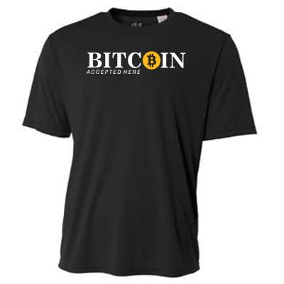 Bitcoin Accepted Here Cooling Performance Crew T-Shirt